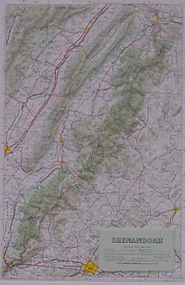 Photo of Shenandoah National Park Raised Relief Map